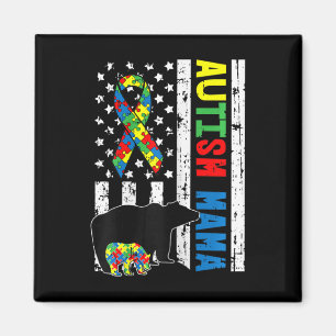 Aimant Mama Bear Matching Famille Cadeaux de Sensibilisat
