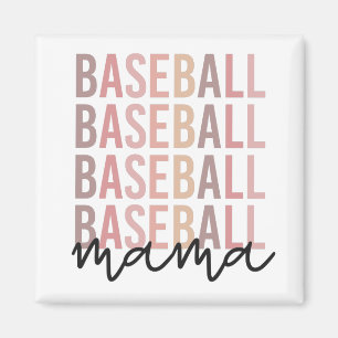 Aimant Mama de baseball   Cadeaux de maman de baseball
