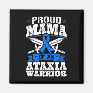 Aimant Mama D'Une Ataxie Guerrier Sensibilisation Ruban D