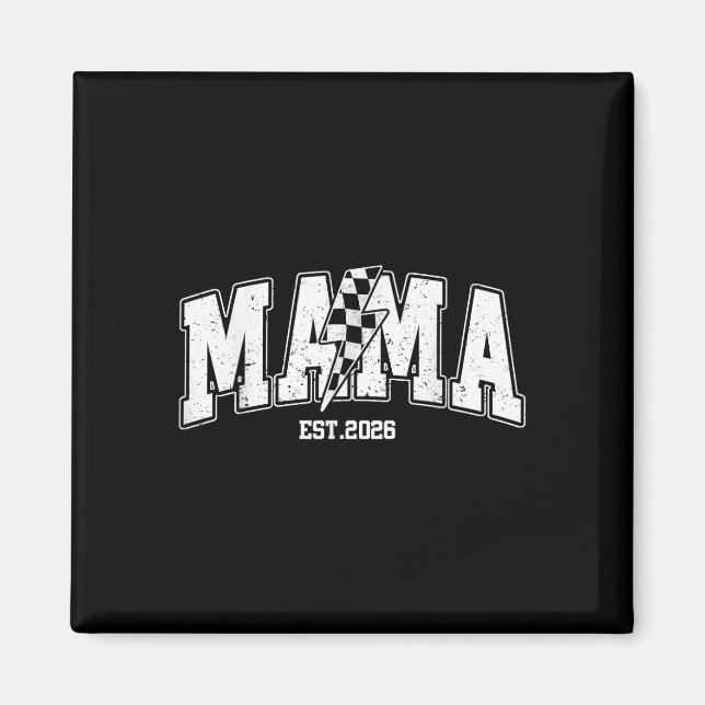 Aimant Mama Est 2026 Annonce de Grossesse Foudre (Devant)