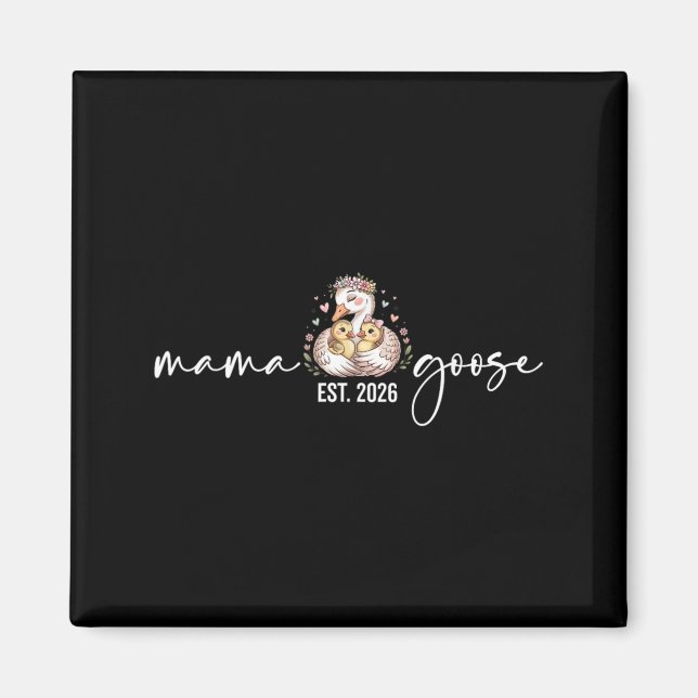 Aimant Mama Goose Nouvelle Maman 2026 Annonce de Grossess (Devant)
