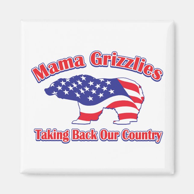 Aimant Mama Grizzlies (Devant)