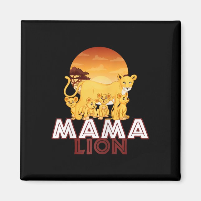 Aimant Mama Lion (Devant)