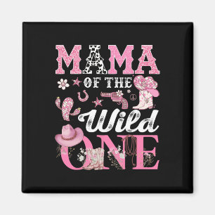 Aimant Mama Of The Birthday Wild One 1st Birthday Cowgirl