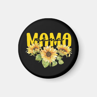 Aimant Mama Sunshine Sunflower - Design floral gai