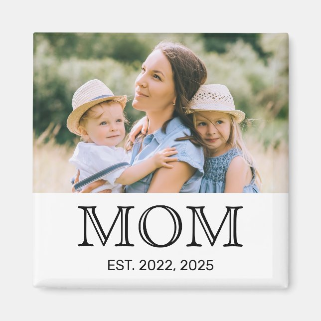 Aimant Maman a créé une photo pour la fête des mères  Aim (Devant)