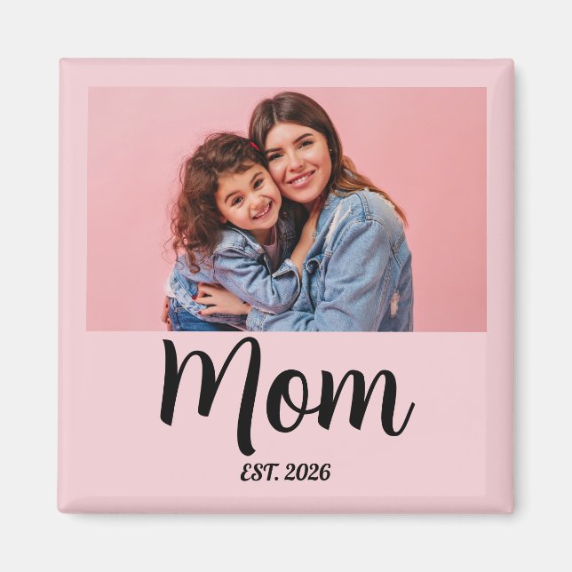 Aimant Maman a établi un cadeau photo (Devant)