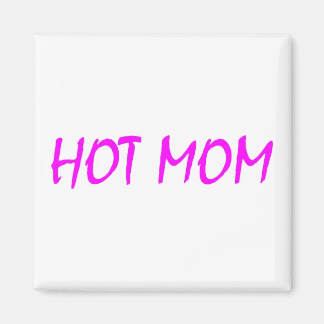 Aimant Maman chaude (rose) (Devant)