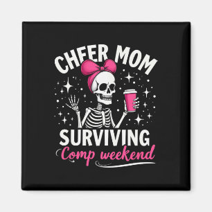 Aimant Maman Cheerleader Squelette Survivant le Week-end