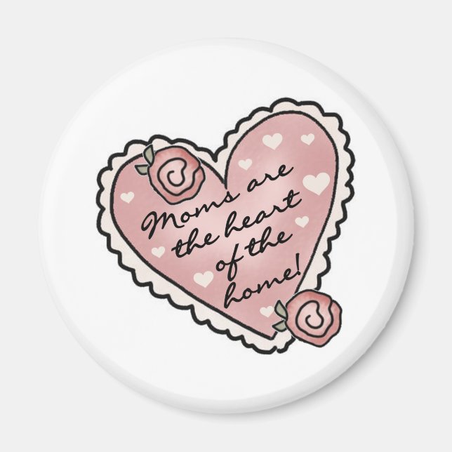 Aimant Maman Coeur de la maison (Devant)