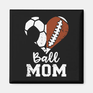 Aimant Maman cœur drôle pied Maman de football