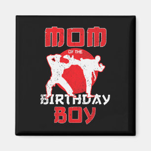 Aimant Maman De Anniversaire Karate Taekwondo Boy Martial