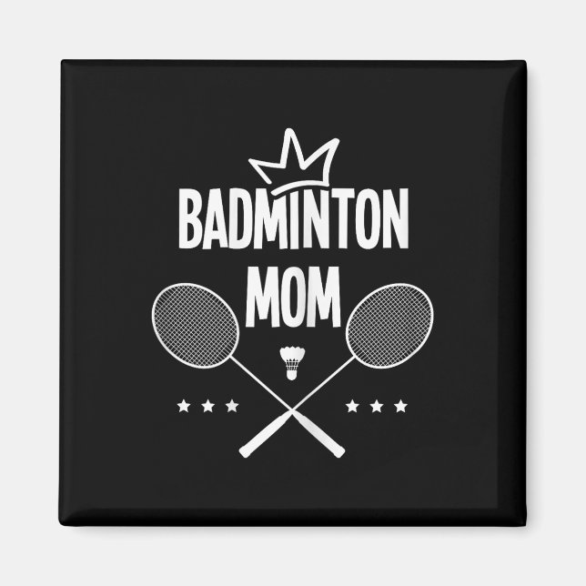 Aimant Maman de badminton Joueuse de badminton Navette Sp (Devant)