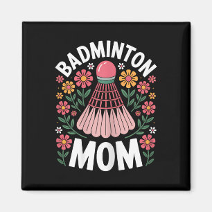 Aimant Maman de badminton navette drôle de badminton