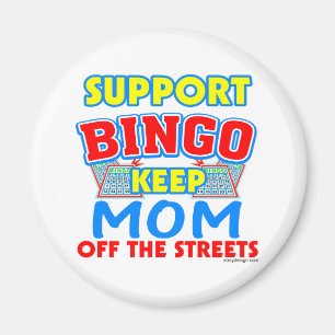 Aimant Maman de bingo-test de soutien