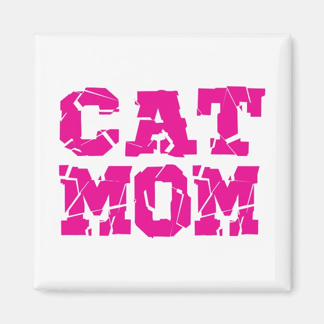 Aimant Maman de chat (Devant)