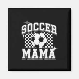 Aimant Maman de foot - Saison de foot Foot Vintage Fan