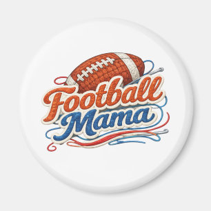 Aimant Maman de Football Rétro