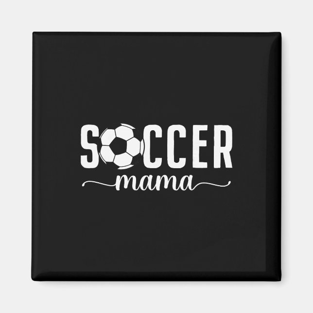 Aimant Maman de footballeuse Maman Mère Joueuse de footba (Devant)