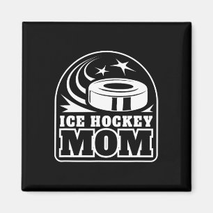 Aimant Maman de hockey sur glace - Maman de hockey drôle