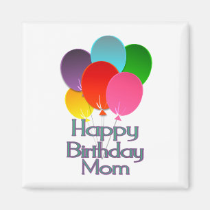 Aimant Maman de joyeux anniversaire