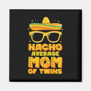 Aimant Maman de jumeaux pas moyenne mexicaine Cinco de Ma