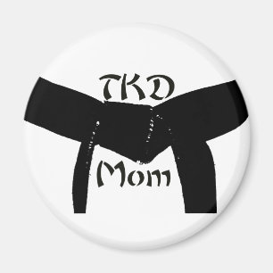 Aimant Maman de la ceinture noire TKD d'arts martiaux