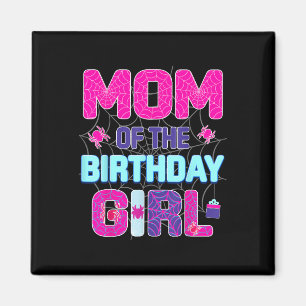 Aimant Maman de la fille de l'anniversaire Cute Spider Fa
