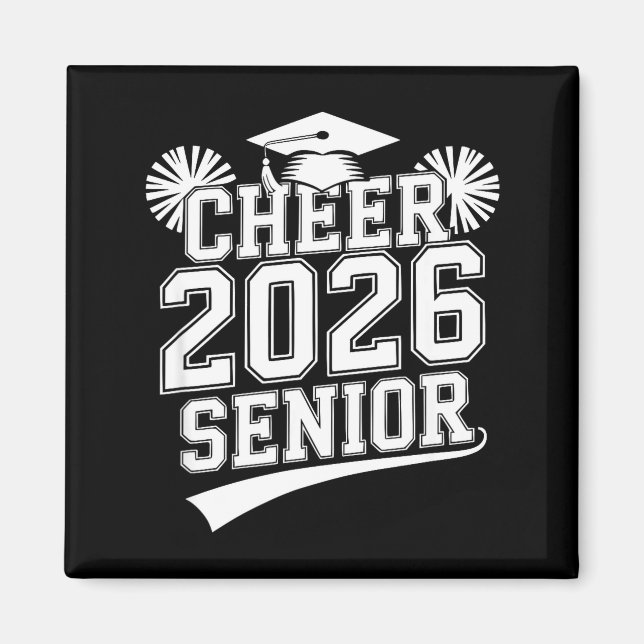 Aimant Maman de l'équipe de cheerleading senior 2026 remi (Devant)