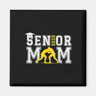 Aimant Maman de lutteur senior rétro Cl de 2026 Lutteur s