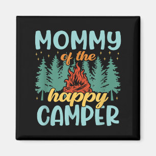 Aimant Maman du campeur heureux premier anniversaire camp