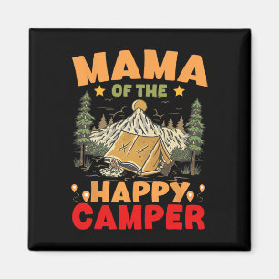 Aimant Maman du campeur heureux premier anniversaire camp