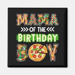Aimant Maman du garçon anniversaire garçon amateur de piz