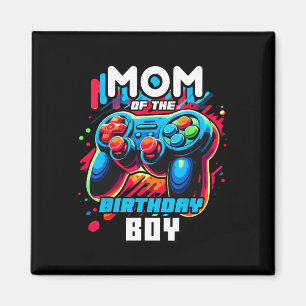 Aimant Maman du garçon d'anniversaire correspondant jeu v