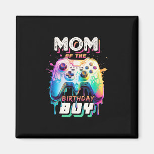 Aimant Maman du garçon d'anniversaire correspondant jeu v