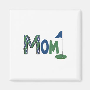 Aimant Maman du garçon d'anniversaire trou en un de golf
