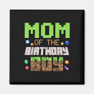 Aimant Maman du garçon d'anniversaire Vidéo Partie Joueur