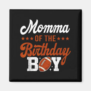 Aimant Maman du garçon qui fête son anniversaire football