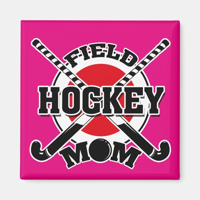 Aimant Maman du hockey (Devant)