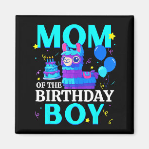 Aimant Maman du Llama Pinata garçon d'anniversaire Fête d