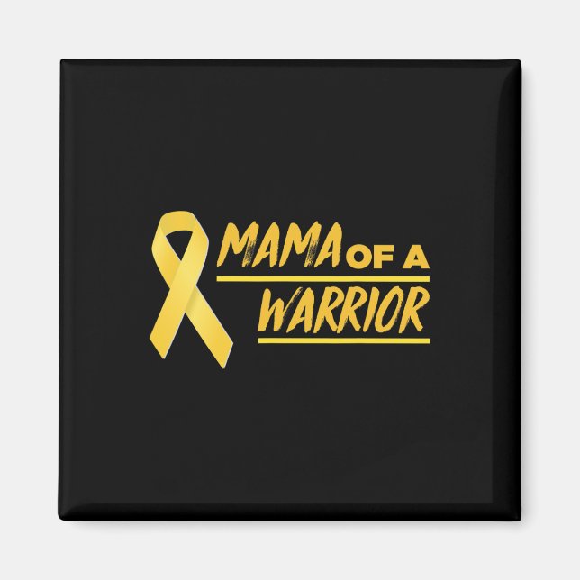 Aimant Maman D'Un Guerrier Mère Sensibilisation Au Cancer (Devant)