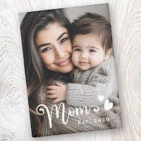 Maman est année coeurs superposer photo