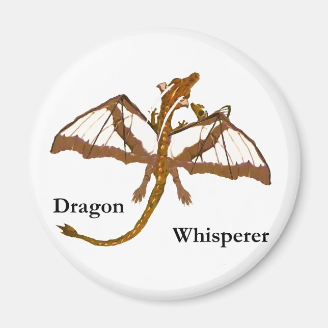 Aimant Maman et enfants dragons (Devant)