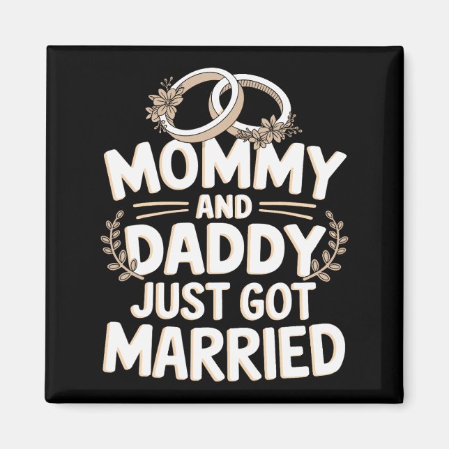 Aimant Maman et papa viennent de se marier 1  (Devant)