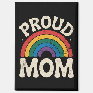 Aimant Maman fière LGBTQ Fierté gay Arc-en-ciel Fête des