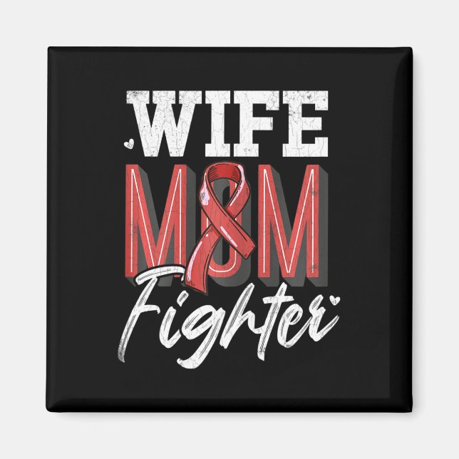 Aimant Maman Fighter Cerveau Aneurysme Sensibilisation Gr (Devant)