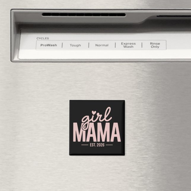 Aimant Maman Fille Estimée 2026 Révélation de Grossesse M (In Situ (Lave-vaisselle))