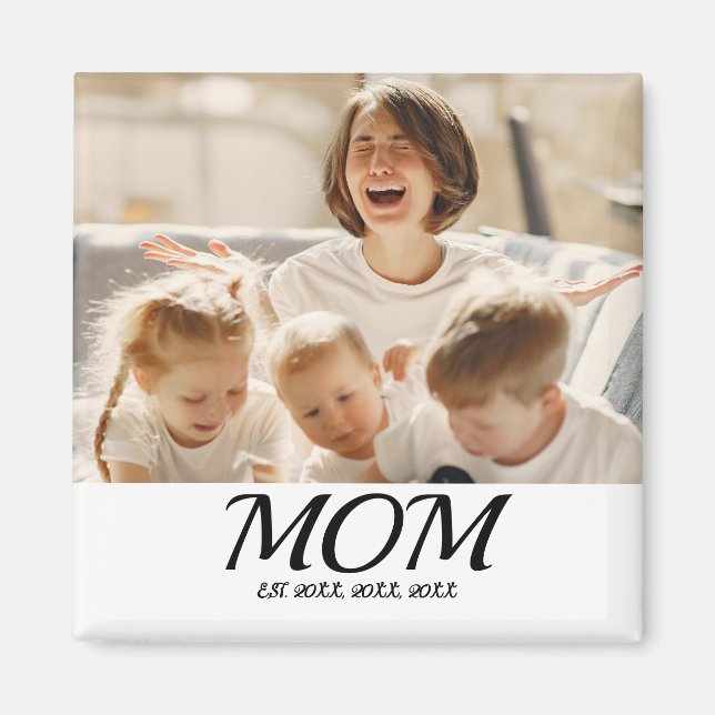 Aimant Maman Fondée Cadeau Photo (Devant)