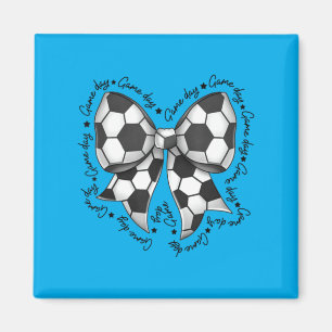 Aimant Maman foot coquette jour de match Équipe sportive