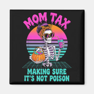 Aimant Maman Halloween vérifie que ce n'est pas un squele